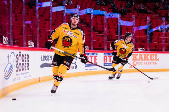 Luleås Robin Kovacs innan ishockeymatchen i SHL mellan