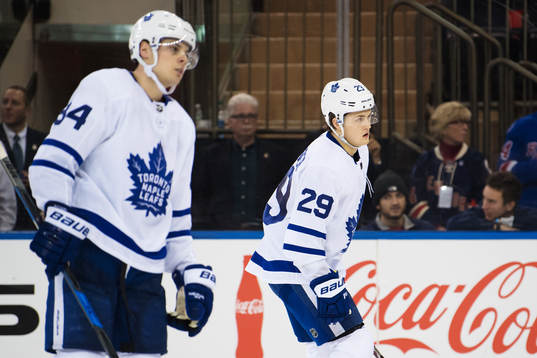Maple Leafs Auston Matthews och William Nylander