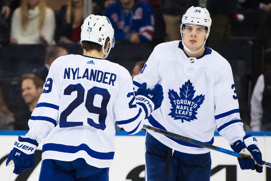 Maple Leafs William Nylander och Auston Matthews