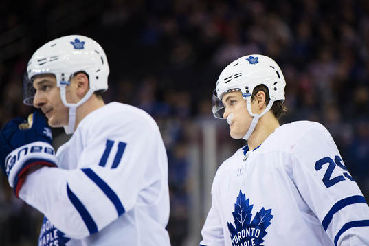 Maple Leafs Zach Hyman och William Nylander