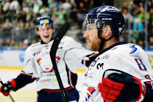 Linköpings Derek Roy jublar