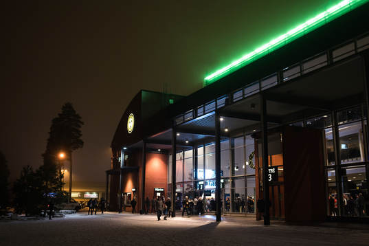 Gavlerinken Arena före ishockeymatchen i SHL mellan