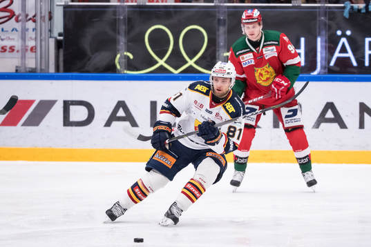 Djurgårdens Calle Ridderwall  i ishockeymatchen i SHL