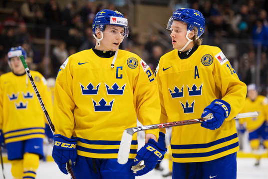 Sveriges Lias Andersson och Alexander Nylander