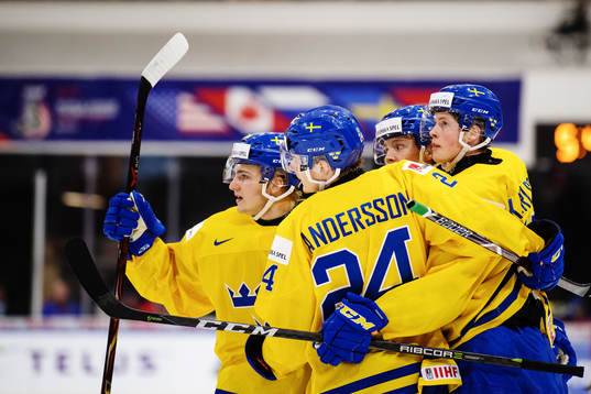 Sveriges Isac Lundeström, Lias Andersson, Jesper Boqvist