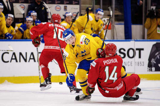 Sveriges Jesper Sellgren och Belarus Sergei Pishuk