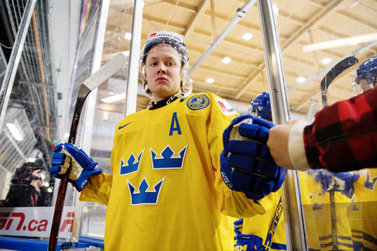 Sveriges Alexander Nylander lämnar plan
