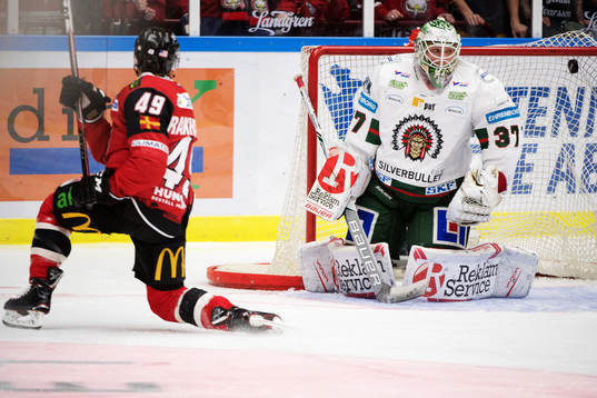 Malmö Redhawks Rhett Rakhshani gör 1-0-målet bakom