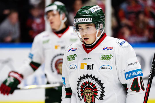 Frölundas Joel Mustonen deppar