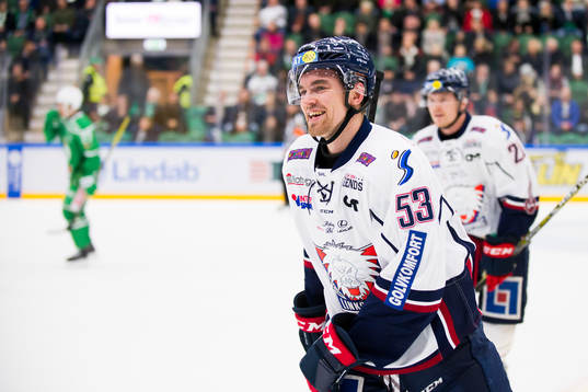 Linköpings Eddie Larsson jublar