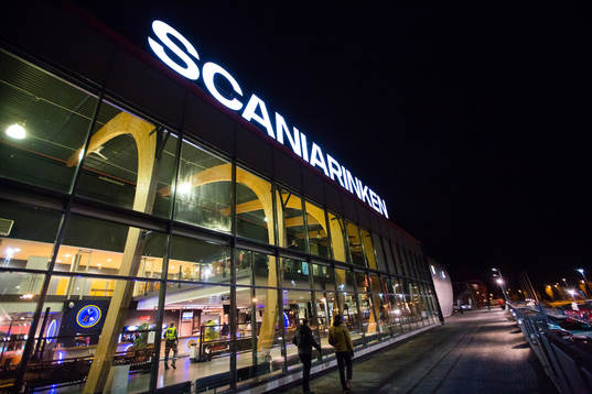 Generell vy utanför Scaniarinken