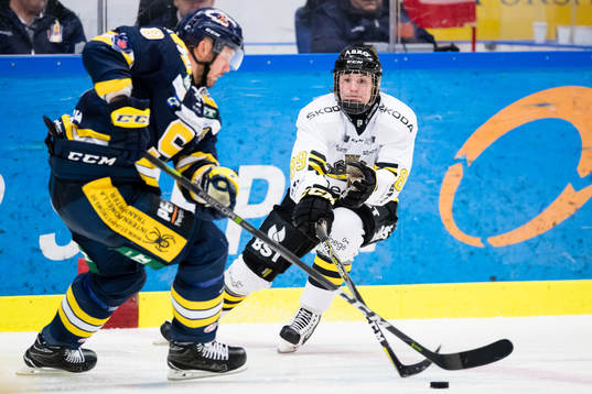 s Nils Höglander och Södertäljes Nicklas Grossmann