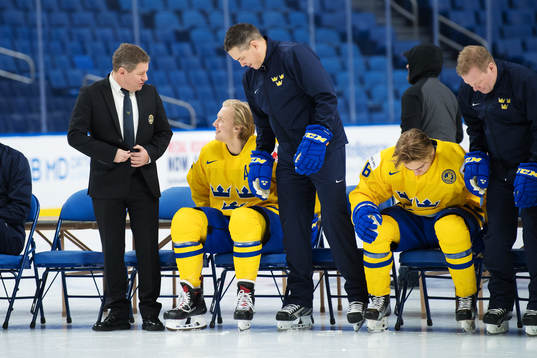 Team manager Jonas Fransson, Alexander Nylander och