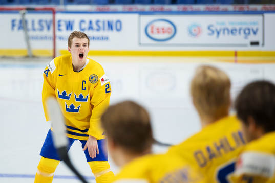 Lias Andersson på Sveriges träning