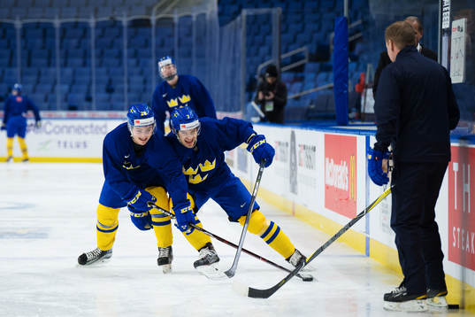 Erik Brännström och Timothy Liljegren på Sveriges