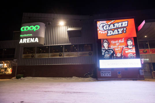 Coop Norrbotten arena före ishockeymatchen i SHL mellan