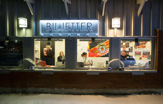 Biljettförsäljningen på Coop Norrbotten arena före