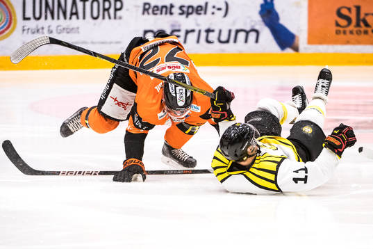 Karlskronas Joachim Rohdin  och Brynäs Kevin Clark