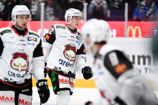 Malmö Redhawks spelare jublar