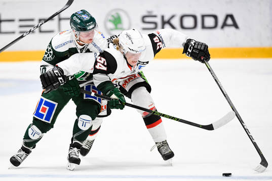 Färjestads Marcus Nilsson och Malmö Redhawks Marcus
