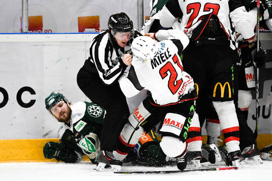 Malmö Redhawks Andy Miele i bråk