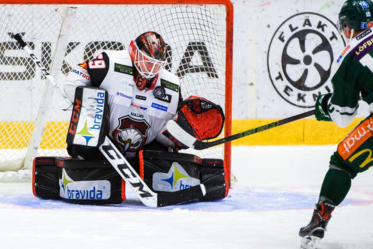 Malmö Redhawks målvakt Oscar Alsenfelt