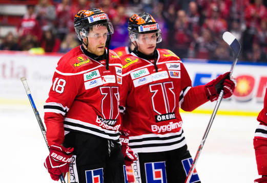 Örebros Joakim Andersson och Jare Sallinen  deppar