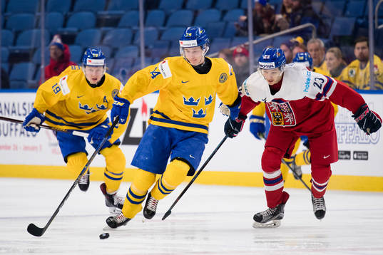 Sveriges Elias Pettersson och Tjeckiens Jakub Galvas