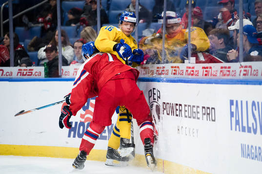 Tjeckiens Radim Salda och Sveriges Linus Lindström