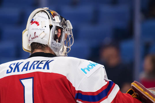 Tjeckiens målvakt Jakub Skarek