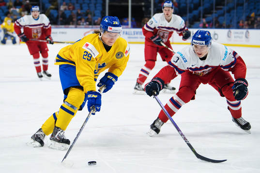 Sveriges Oskar Steen och Tjeckiens Libor Hajek