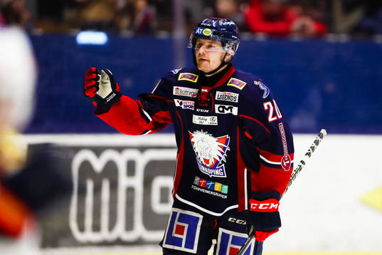 Linköpings Nick Sörenssen jublar