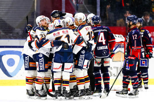 Djurgårdens spelare jublar