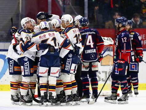 Djurgårdens spelare jubel