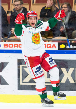 Moras Robin Johansson jublar