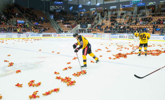 "Teddy bear toss"