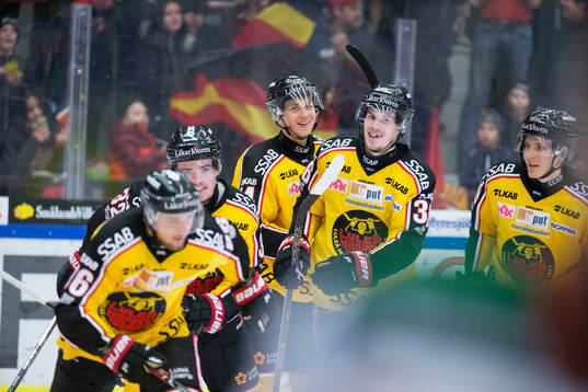 Luleås spelare jublar