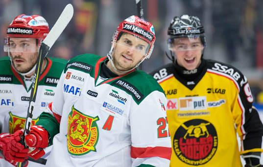 Luleås Johan Forsberg  och Moras Matt Bailey