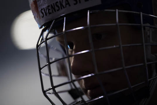 Rasmus Dahlin på Sveriges träning
