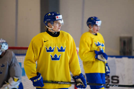 Marcus Davidsson på Sveriges träning