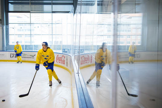 Axel Jonsson Fjällby på Sveriges träning