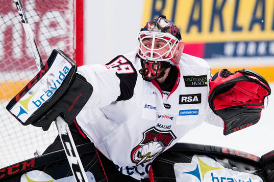 Malmö Redhawks målvakt Oscar Alsenfelt
