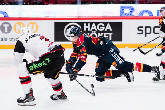 Malmö Redhawks Nils Andersson och Djurgårdens Lukas