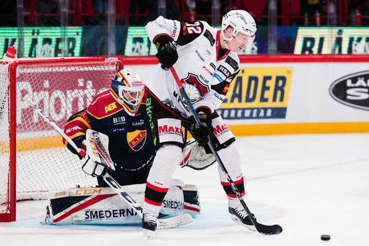 Djurgårdens målvakt Adam Reideborn och Malmö Redhawks
