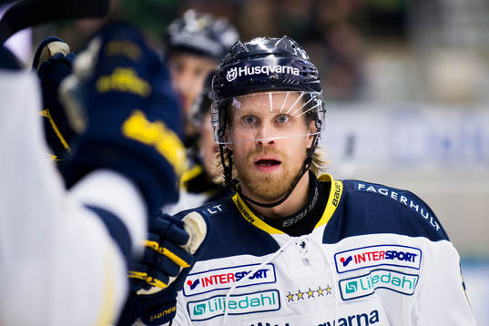HV71 Mattias Tedenby jublar