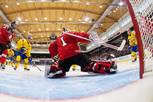 Sveriges Linus Högberg och Alexander Nylander oroar