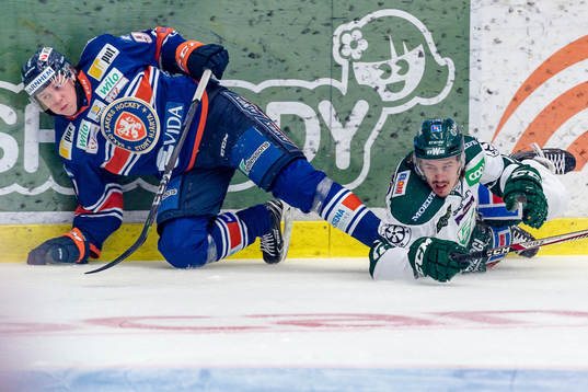 Växjös Joel Persson och Färjestads Joakim Nygård