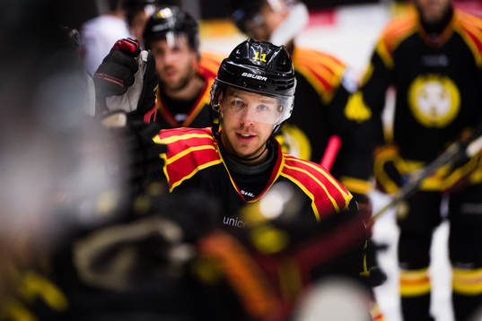 Brynäs Kevin Clark jublar