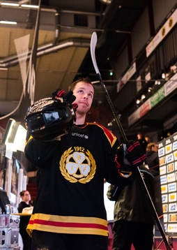 Brynäs Kevin Clark jublar