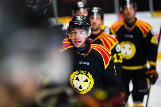 Brynäs Kevin Clark jublar